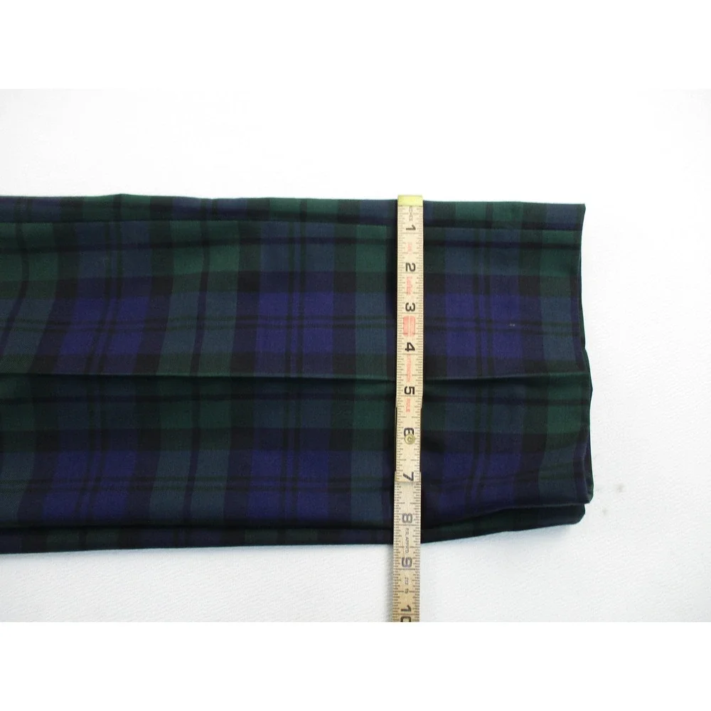 J. Crew Trousers Men 33x32 Blue Green Black Watch Plaid Slim Fit